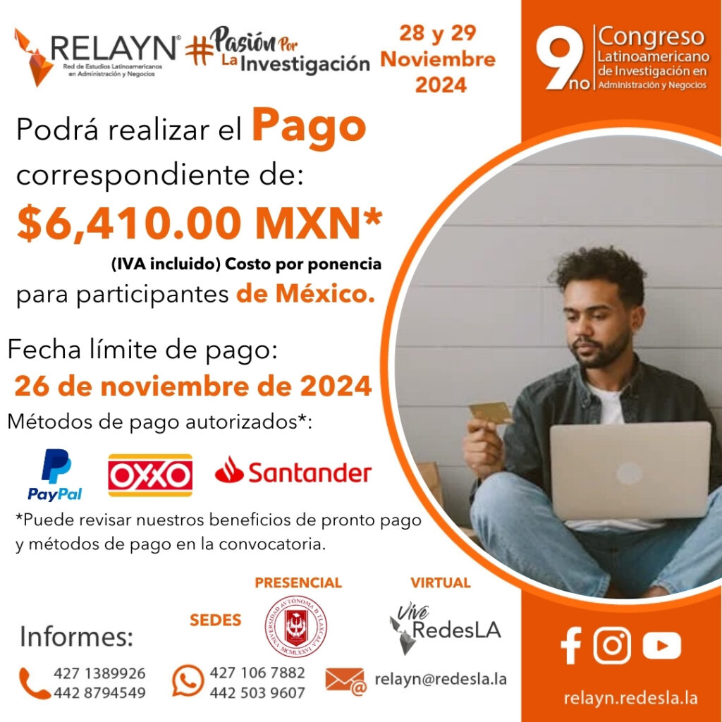 RELAYN 11. PAGO MXN. relayn.redesla.la