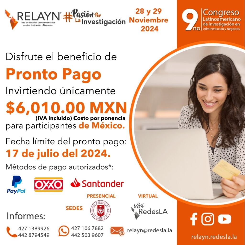 RELAYN 12. PRONTO PAGO MXN. relayn.redesla.la