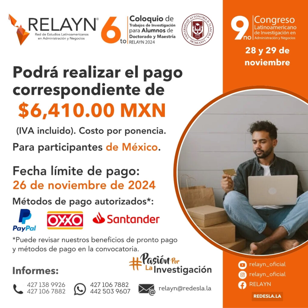 RELAYN 17. Pago mexicanos.relayn.redesla.la