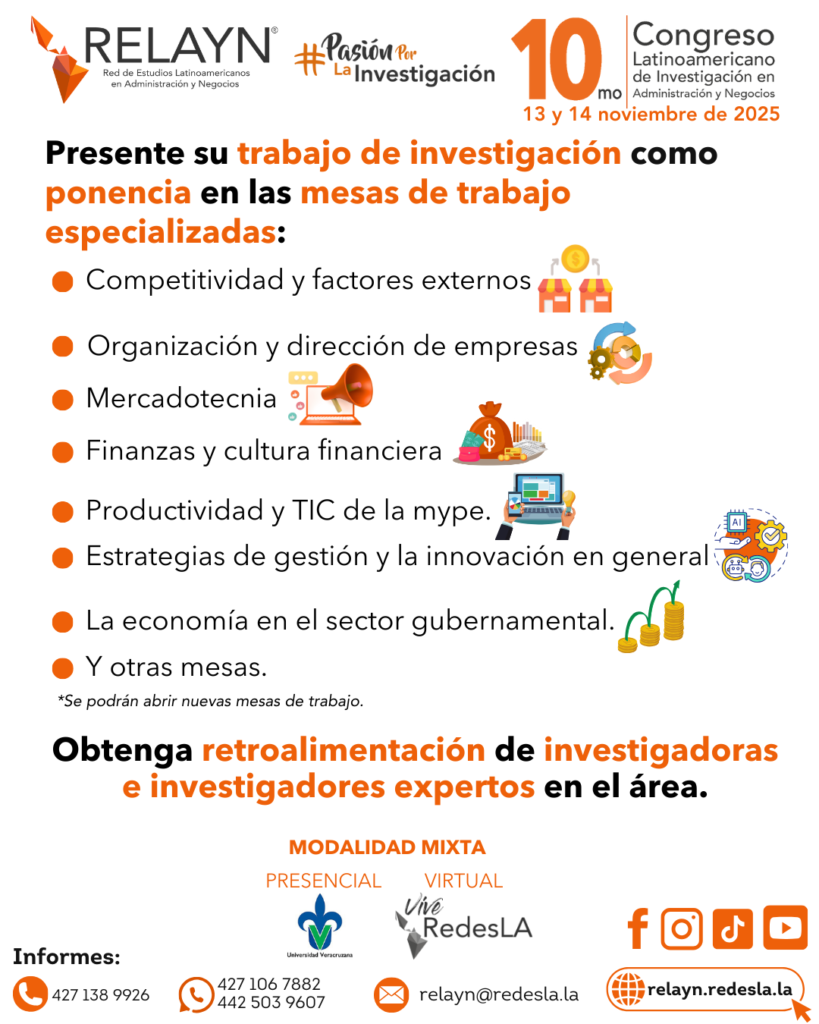 5. MESAS DE TRABAJO CONGRESO RELAYN 2025 relayn.redesla.la