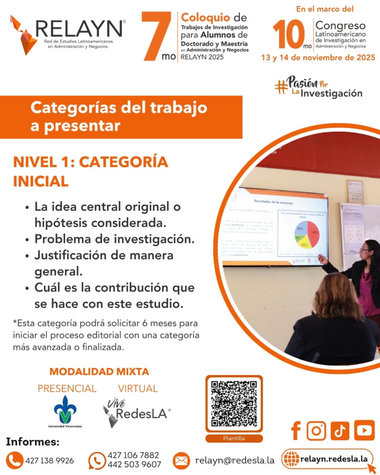 CATEGORÍA INICIAL - 7MO COLOQUIO RELAYN 2025 relayn.redesla.la