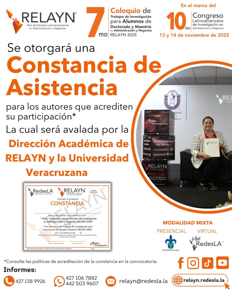 CONSTANCIA DE ASISTENCIA - 7MO COLOQUIO RELAYN 2025 relayn.redesla.la